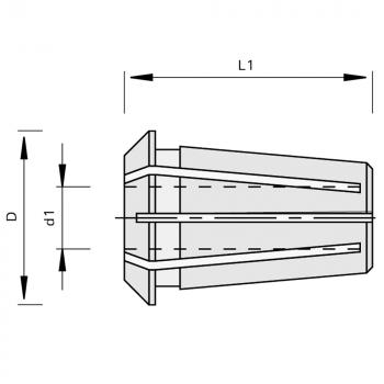 Stehle Präzisions-Spannzangen-462E/OZ25 170783 Zeichnung